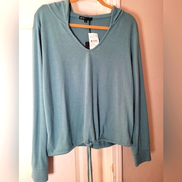 Gibson Tops - NWT,  Sweater with tie front and hoodie.